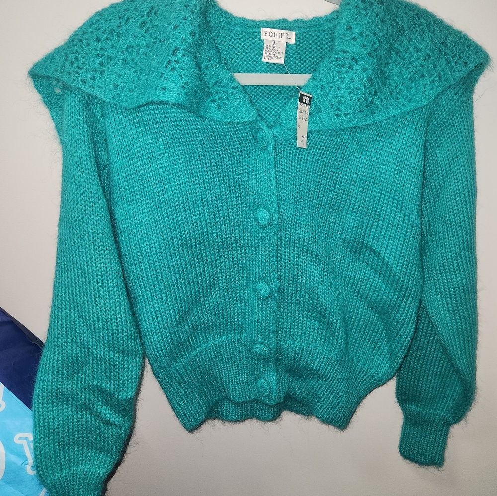 Vintage  SR EQUIPT 45% Mohair sweater